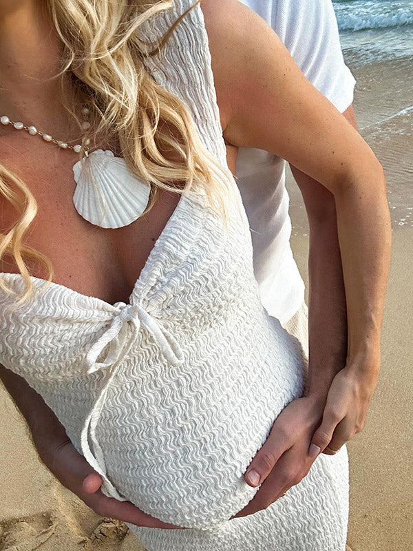 Joliloves Vestito lungo Sottile premaman servizi fotografici Vacanze Coulisse Spacco Laterale abito premaman