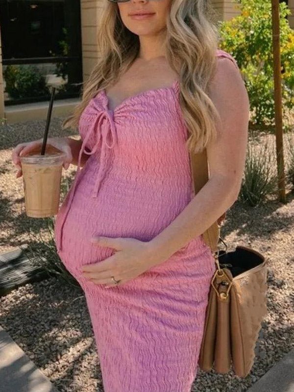 Joliloves Vestito lungo Sottile premaman servizi fotografici Vacanze Coulisse Spacco Laterale abito premaman
