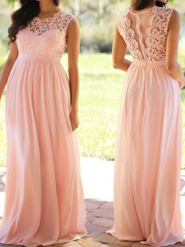Joliloves Servizio fotografico Baby Shower Chiffon Pizzo Patchwork Girocollo Elegante Dolce Sera Maternità Abito Maxi