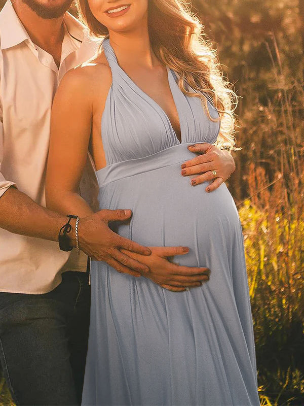 Joliloves Colore Unico Sottoveste A Vita Alta Boemia Elegante Abiti per servizi fotografici