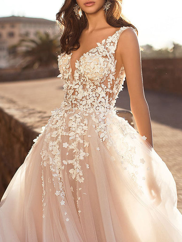 Joliloves Umstandskleid Spitze Net Label Maxikleid Damen Beauty Brautkleider